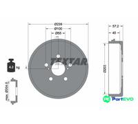 TEXTAR BRAKE DRUM 94049100