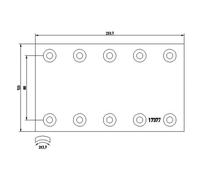 Textar Brake Lining Kit 1737707 01057301000