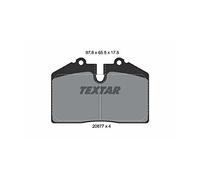 Textar Brake Pad Set For Disc Brake, 2087708