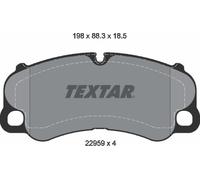 Textar Brake Pad Set for Front Axle - 2295901
