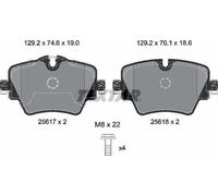 Textar Brake Pad Set for Front Axle - 2561705