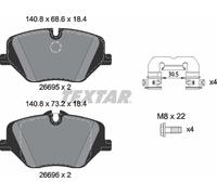 Textar Brake Pad Set for Front Axle - 2669501
