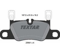 Textar Brake Pad Set for Rear Axle - 2569103