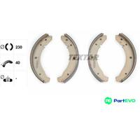 TEXTAR BRAKE SHOE SET 91007800 FOR VW