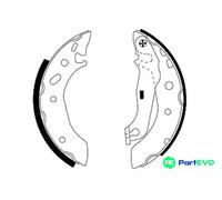 TEXTAR BRAKE SHOE SET 91048800 FOR FORD