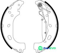 TEXTAR BRAKE SHOE SET 91060101 FOR OPEL VAUXHALL