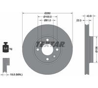 TEXTAR 92119200 Brake disc