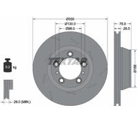 Textar 92220707 Brake Disc