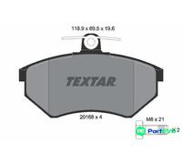 TEXTAR DISC BRAKE BRAKE PAD SET 2016804 FOR VW