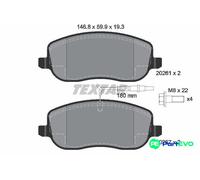 TEXTAR DISC BRAKE BRAKE PAD SET 2026101 FOR FIAT LANCIA PEUGEOT