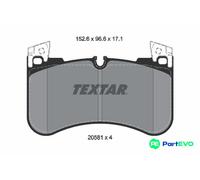 TEXTAR DISC BRAKE BRAKE PAD SET 2058101 FOR LAND ROVER