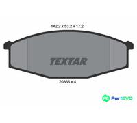 TEXTAR DISC BRAKE BRAKE PAD SET 2086301 FOR NISSAN