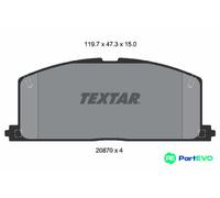TEXTAR DISC BRAKE BRAKE PAD SET 2087001 FOR TOYOTA