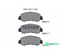 TEXTAR DISC BRAKE BRAKE PAD SET 2094901