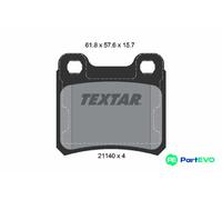 TEXTAR DISC BRAKE BRAKE PAD SET 2114001 FOR OPEL SAAB VAUXHALL