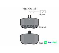 TEXTAR DISC BRAKE BRAKE PAD SET 2116002 FOR ROVER CARBODIES LAND ROVER