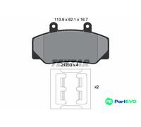 TEXTAR DISC BRAKE BRAKE PAD SET 2123302 FOR VOLVO UMM