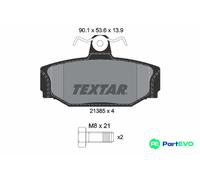TEXTAR DISC BRAKE BRAKE PAD SET 2138501 FOR VOLVO