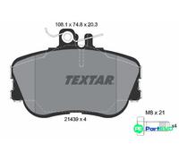 TEXTAR DISC BRAKE BRAKE PAD SET 2143905 FOR MERCEDES-BENZ