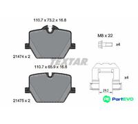 TEXTAR DISC BRAKE BRAKE PAD SET 2147401 FOR BMW
