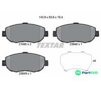 TEXTAR DISC BRAKE BRAKE PAD SET 2149001 FOR TOYOTA LEXUS