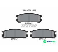 TEXTAR DISC BRAKE BRAKE PAD SET 2170301 FOR SUBARU