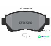 TEXTAR DISC BRAKE BRAKE PAD SET 2179101 FOR TOYOTA LEXUS
