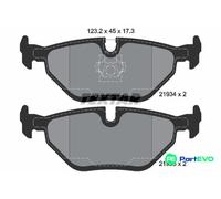 TEXTAR DISC BRAKE BRAKE PAD SET 2193402 FOR BMW ROVER WIESMANN