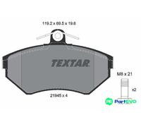 TEXTAR DISC BRAKE BRAKE PAD SET 2194503 FOR AUDI VW