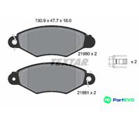 TEXTAR DISC BRAKE BRAKE PAD SET 2198004 FOR CITROËN PEUGEOT