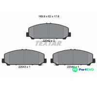TEXTAR DISC BRAKE BRAKE PAD SET 2204201