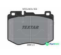 TEXTAR DISC BRAKE BRAKE PAD SET 2206101 FOR MERCEDES-BENZ