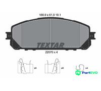 TEXTAR DISC BRAKE BRAKE PAD SET 2207001 FOR JEEP