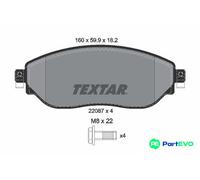 TEXTAR DISC BRAKE BRAKE PAD SET 2208701