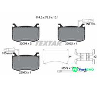 TEXTAR DISC BRAKE BRAKE PAD SET 2209101 FOR ALFA ROMEO