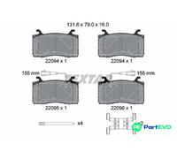 TEXTAR DISC BRAKE BRAKE PAD SET 2209401 FOR ALFA ROMEO