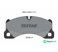 TEXTAR DISC BRAKE BRAKE PAD SET 2214801 FOR PORSCHE