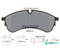 TEXTAR DISC BRAKE BRAKE PAD SET 2217801