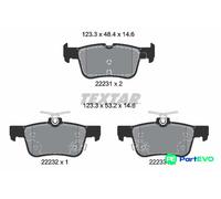 TEXTAR DISC BRAKE BRAKE PAD SET 2223103 FOR FORD