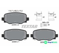 TEXTAR DISC BRAKE BRAKE PAD SET 2230401 FOR FIAT JEEP