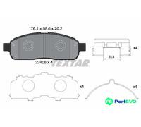 TEXTAR DISC BRAKE BRAKE PAD SET 2240601