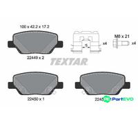 TEXTAR DISC BRAKE BRAKE PAD SET 2244901 FOR FIAT