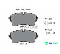 TEXTAR DISC BRAKE BRAKE PAD SET 2248505 FOR LAND ROVER