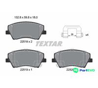 TEXTAR DISC BRAKE BRAKE PAD SET 2251801 FOR HYUNDAI KIA