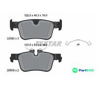 TEXTAR DISC BRAKE BRAKE PAD SET 2258201 FOR VOLVO
