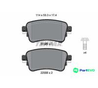 TEXTAR DISC BRAKE BRAKE PAD SET 2258801