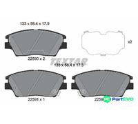 TEXTAR DISC BRAKE BRAKE PAD SET 2259001