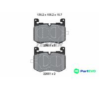 TEXTAR DISC BRAKE BRAKE PAD SET 2265101