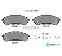 TEXTAR DISC BRAKE BRAKE PAD SET 2269301