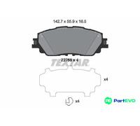 TEXTAR DISC BRAKE BRAKE PAD SET 2276801